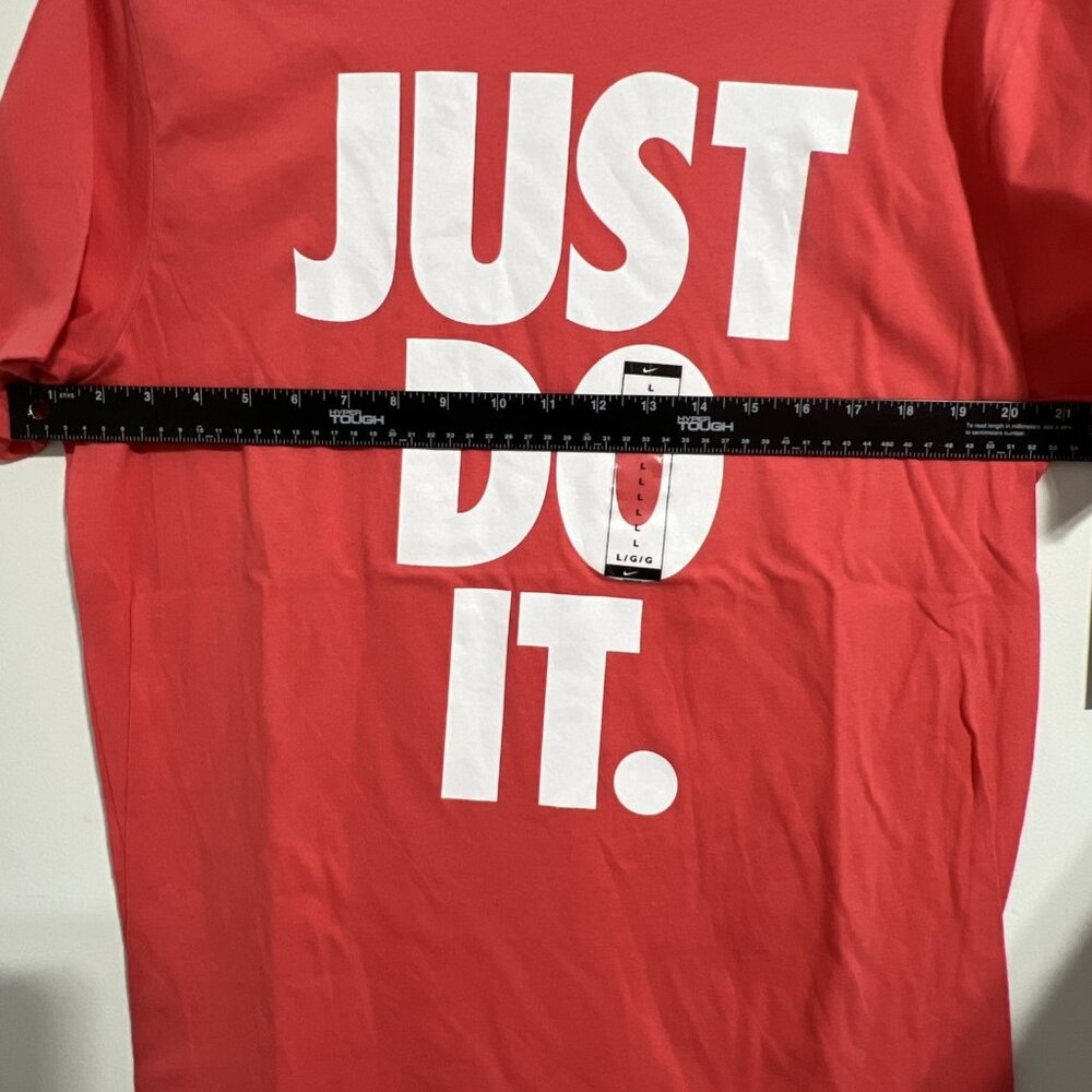 Nike Tee Sportswear Just Do It. Logo Coral Men’s Large - Picture 5 of 9